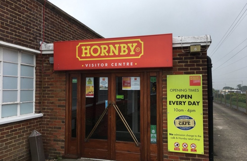 Craig Mackinlay MP visits Hornby Visitor Centre, Margate